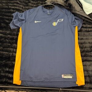 Nike Navy and Gold Sports Jersey